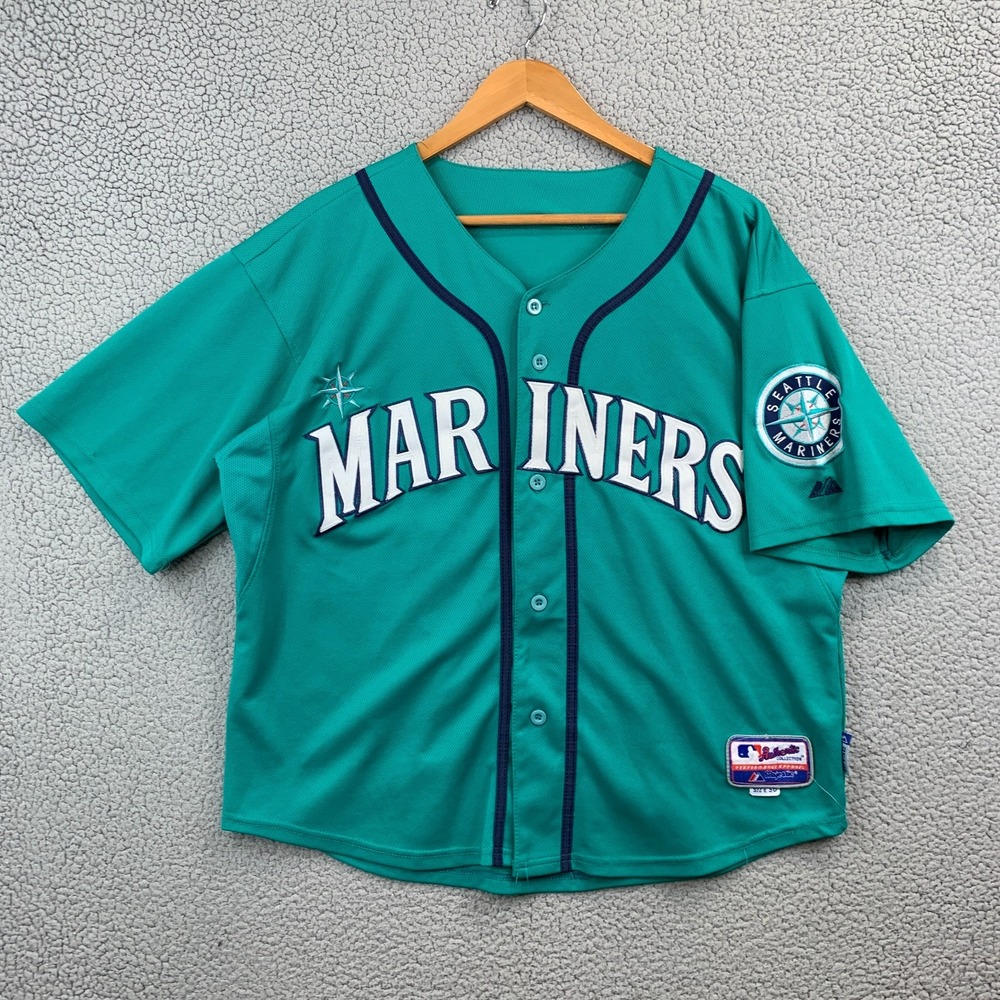 Ichiro Suzuki #51 Seattle Mariners Jersey Northwest Green Teal Size 50 (L/XL)